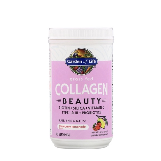 Garden of Life Grass Fed Collagen Beauty Strawberry Lemonade (270 g)