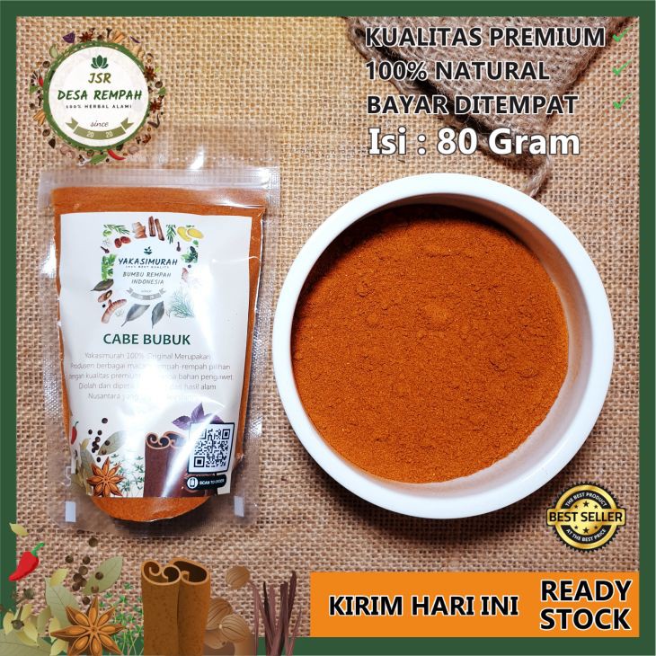 

COD Cabe Bubuk Cabai Bubuk Asli 100% Tanpa Campuran Kualitas PREMIUM
