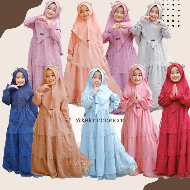 (BISA COD) GAMIS ANAK SET ADELE SERIES BY OLT STYLE