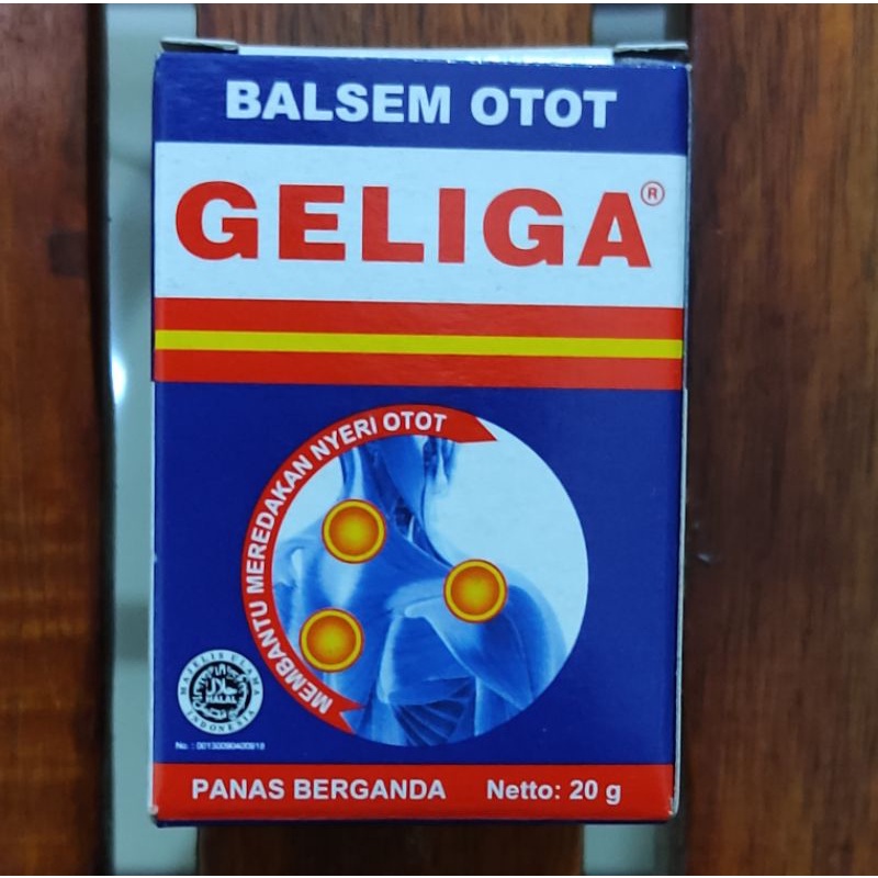 Balsem Geliga 20 Gram / Mengatasi Nyeri Otot / Nyeri Sendiri / Pegal Linu / Nyeri Punggung