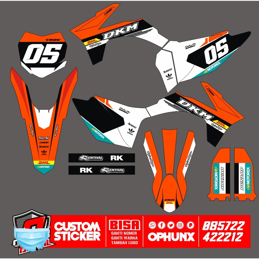 CRF STIKERCUSTOM FULL BODY DECAL STICKER STRIPING 2020