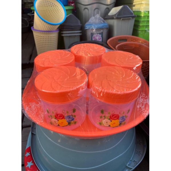 toples set lebaran lengkap dgn nampan bahan tebal