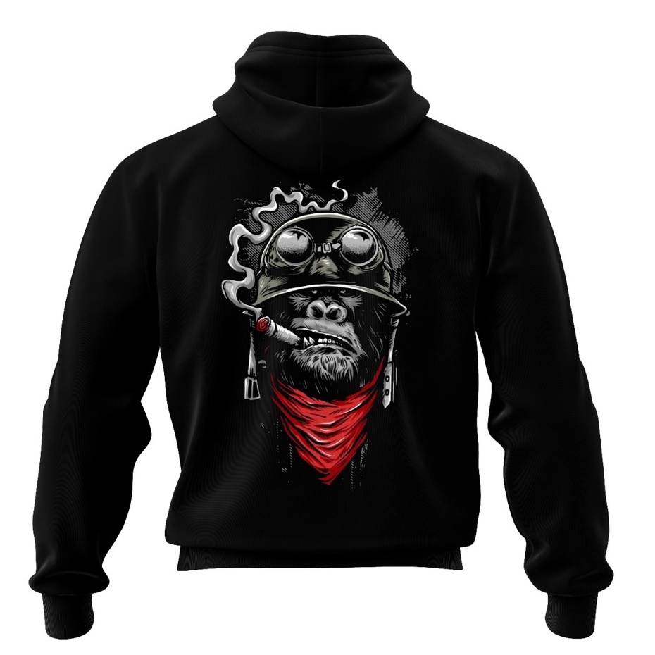 Smokey Kong Zipper Hoodie - Hoodie Pria dan Wanita