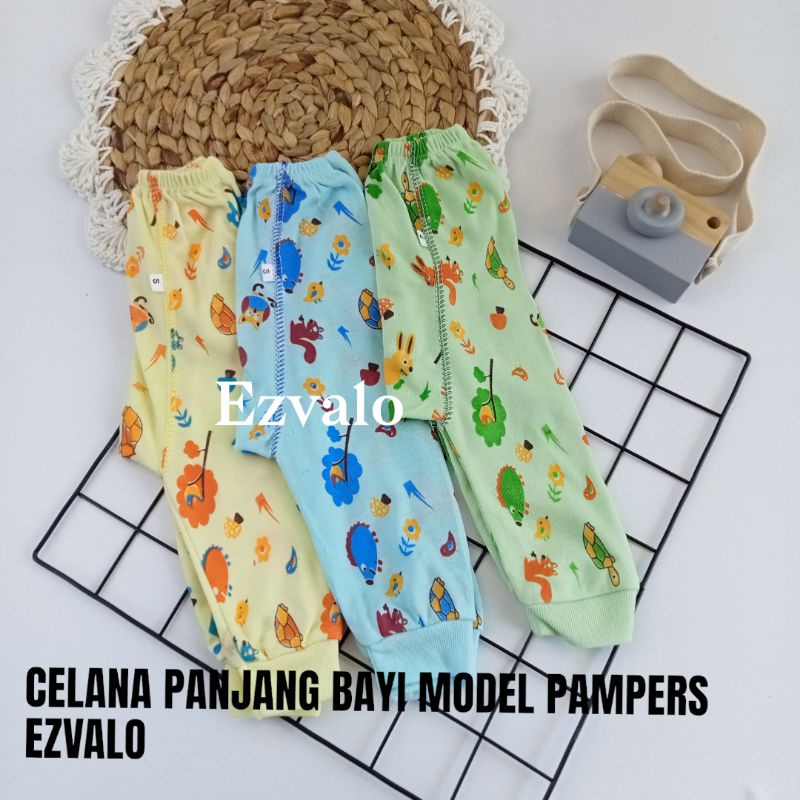 Celana panjang bayi 3 pcs modelpopok celana bayi