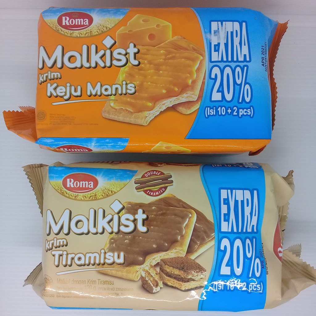 

Roma Malakist Rasa Krim Keju Manis / Krim Tiramisu