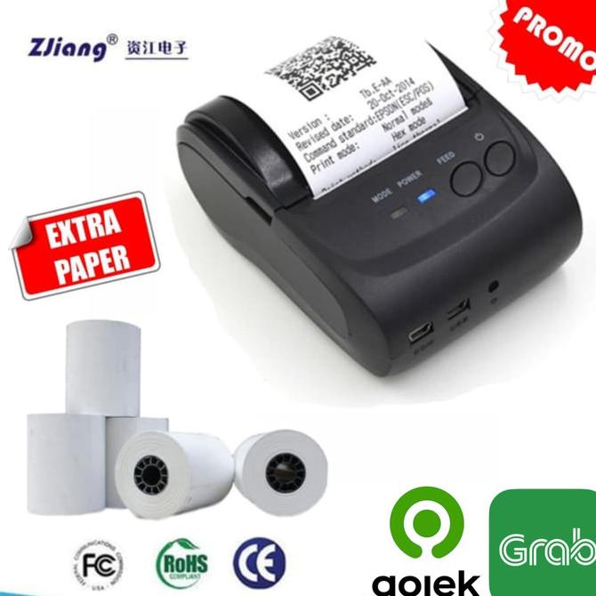 Mesin printer mini Cetak Struk/Bon/Invoice Kasir Bluetooth