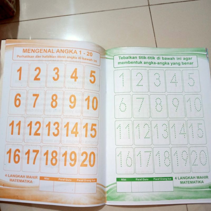 buku anak, buku 4 langkah mahir matematika paud (21×28cm)