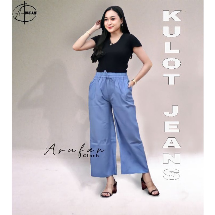 CELANA KULOT JEANS WANITA DEWASA TERBARU 2022