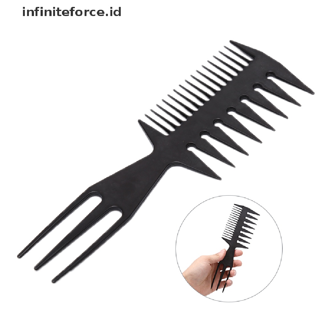 Infiniteforce.id Sisir Brush Gagang Kayu Peralatan Potong Rambut / Salon / Barber