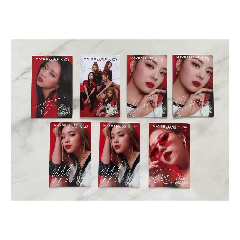 [READY STOCK] PC & GOODS MAYBELLINE x ITZY RYUJIN YEJI YUNA LIA GROUP FIT ME POWDER MASCARA LIPSTICK