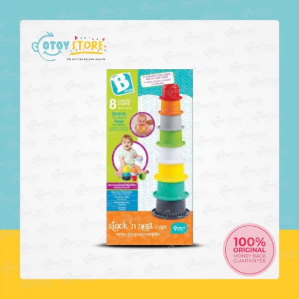 

Bkids Stack N Nest Cups Multicolor / Mainan Montesorri / Kado Anak Berkualitas