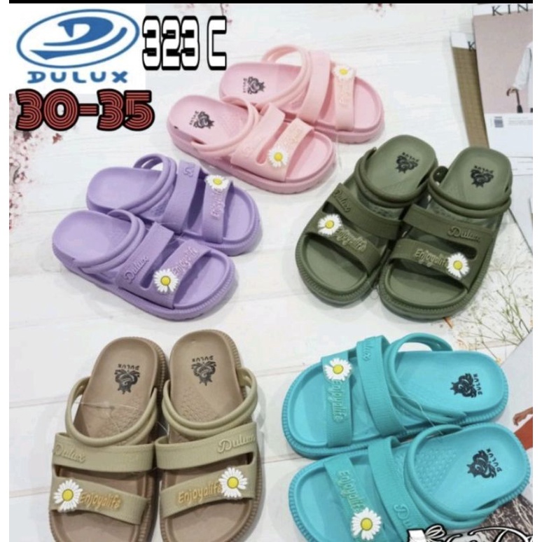 SANDAL LET ANAK PEREMPUAN REMAJA BUNGA BALACCA 048 KARET UKURAN 30-35