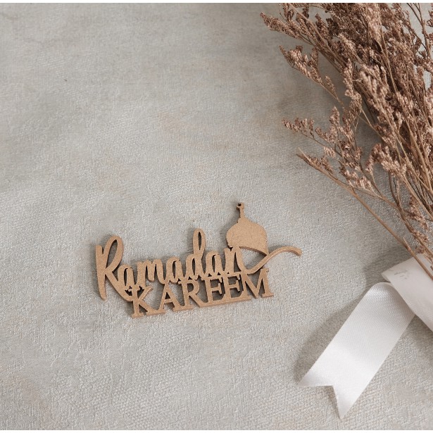 Hiasan Kayu Idul Fitri | Hang Tag Hampers Lebaran