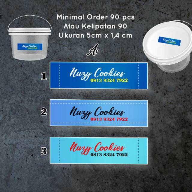 

Label kemasan / label produk / sticker kemasan / sticker label / sticker merek