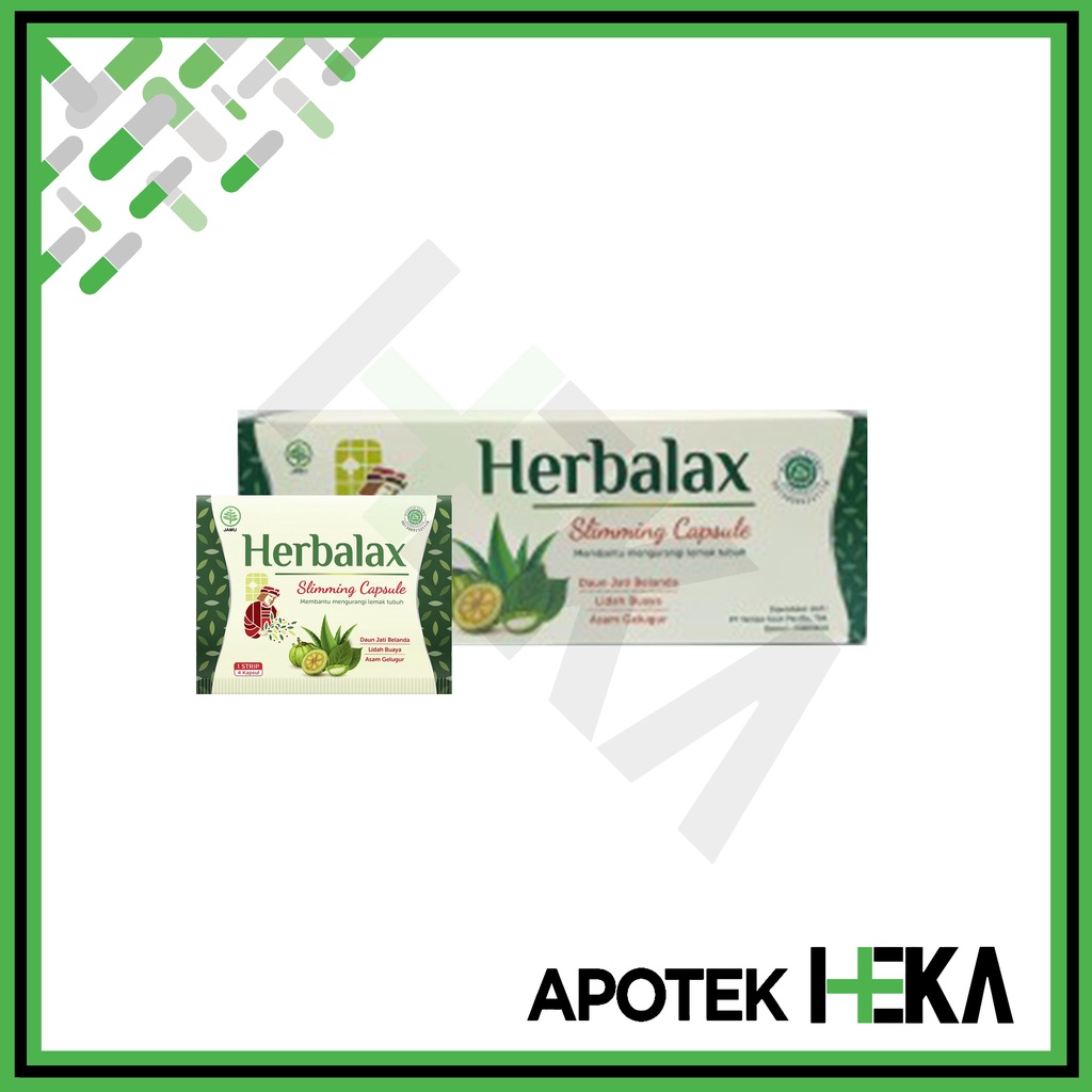 Herbalax Slimming Capsule Box Isi 25x4 Kapsul Pelangsing Penurun Berat (SEMARANG)