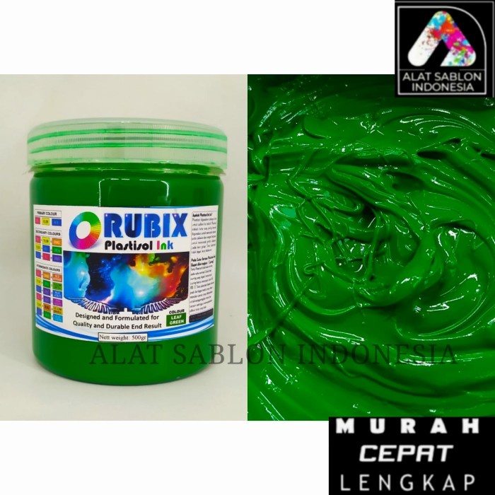 

Menakjubkan Tinta Sablon Plastisol Rubix Hijau Daun Leaf Green 500Gr Trendi