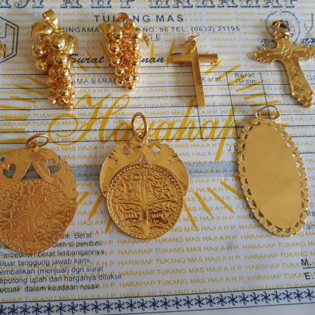 Liontin 10 gram Emas Murni london 24K kadar 99,99%