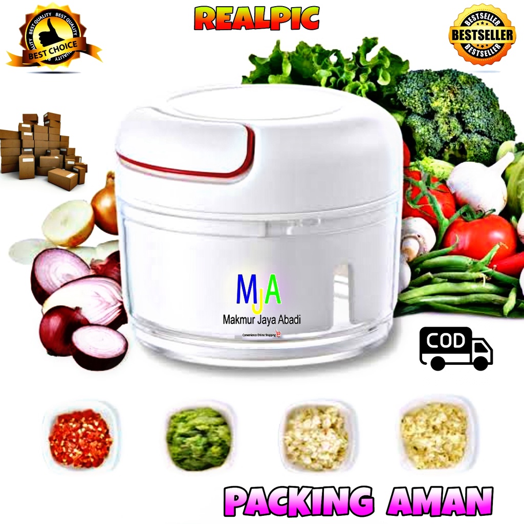 PROMO (BISA COD) MINI CHOPPER / Blender Tarik Manual Tangan / Penghalus Pencacah Bumbu