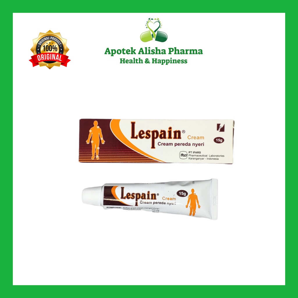 LESPAIN CREAM Tube 15gr - Lespain Krim Pereda Nyeri Otot Sendi Kaki Terkilir Keseleo Rematik Lespain Balsem