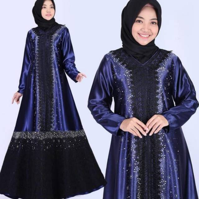 Gamis Satin Marbella mewah