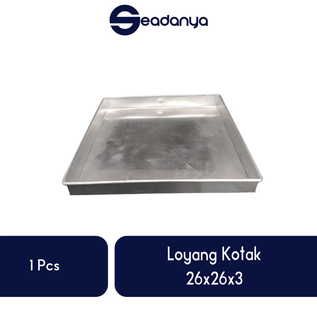 

Loyang Kotak 26x26x3-Loyang /Loyang Terbaru/Loyang/Loyang Ukuran 26x26x3/Loyang Terlaris/Loyang Termurah