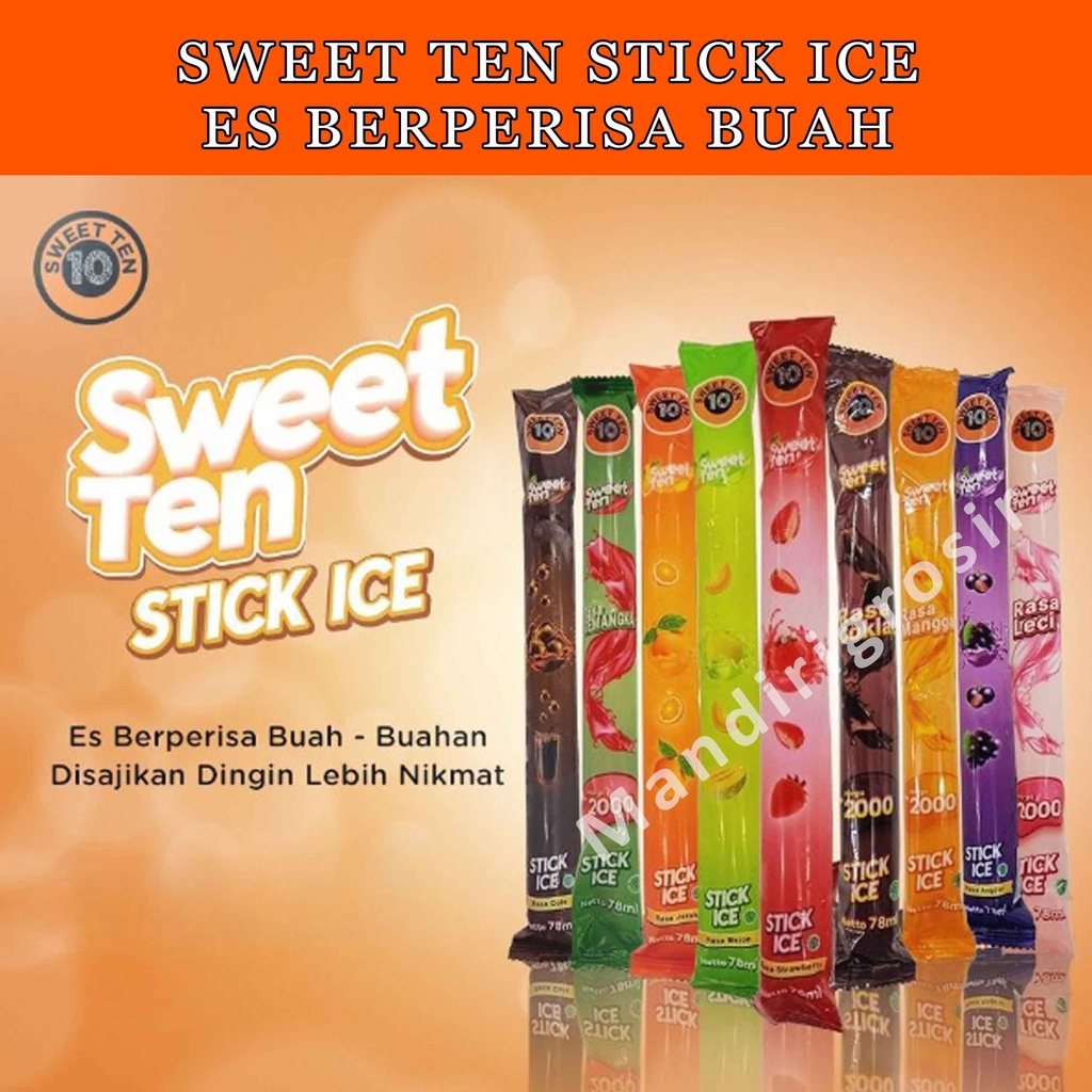 1 Pack Es Berperisa Buah-Buahan * Sweet Ten Ice * Stick Ice * Ice Cup * Pillow Ice