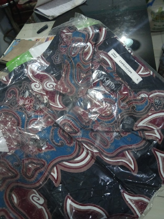 Gof Brsd Damor (cressida) Kemeja Batik Cowok Pakaian Pria Baju Batik Dewasa Lengan Pendek