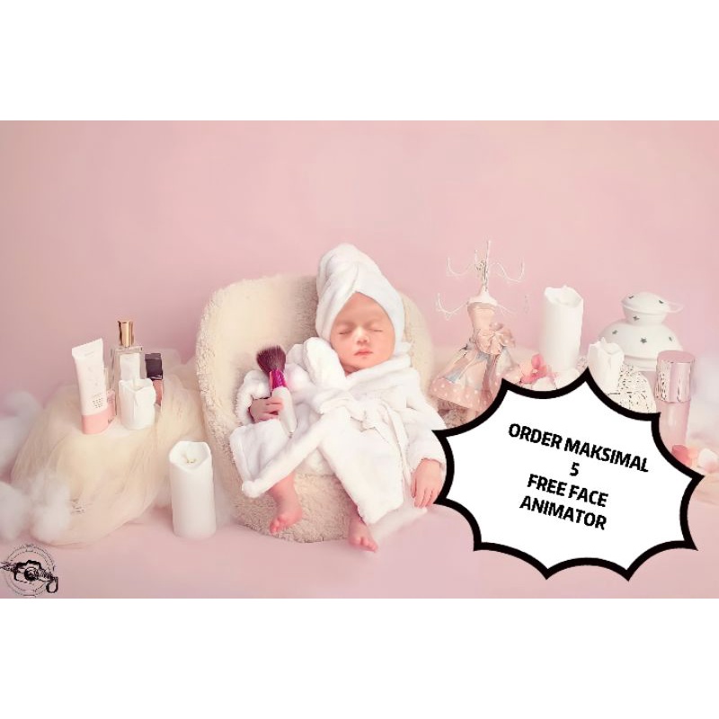 JASA EDIT FOTO BAYI NEWBORN TANPA PAPAN NAMA