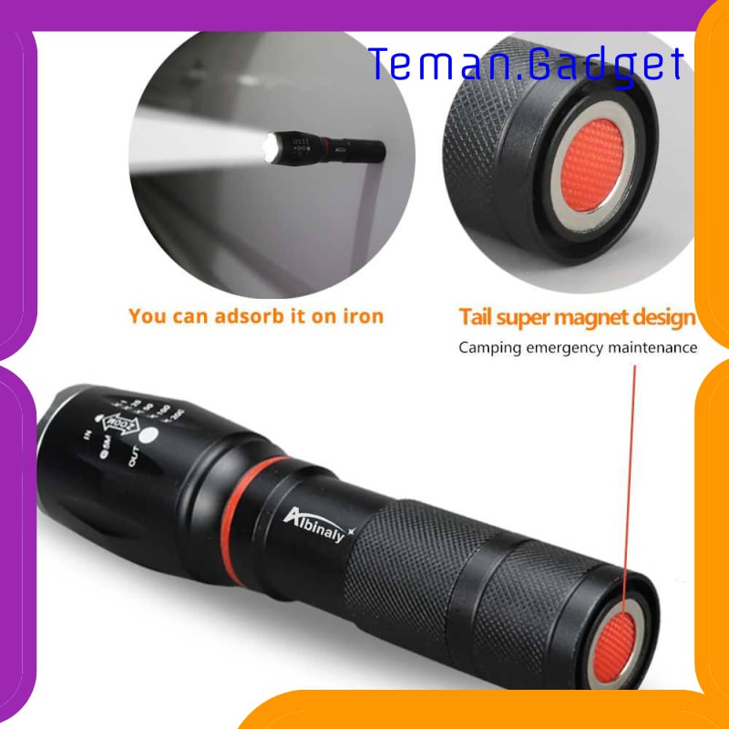 TG-IE196 TaffLED Senter LED Torch Cree XM-L T6 8000 Lumens - E17 COB