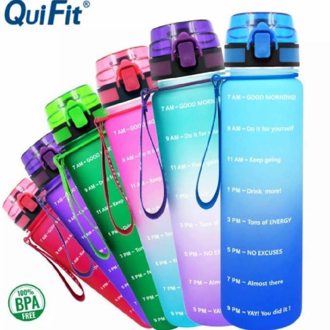[[COD]] QUIFIT MOTIVATIONAL BOTTLE 1L 32oz EKSLUSIF Kode 52