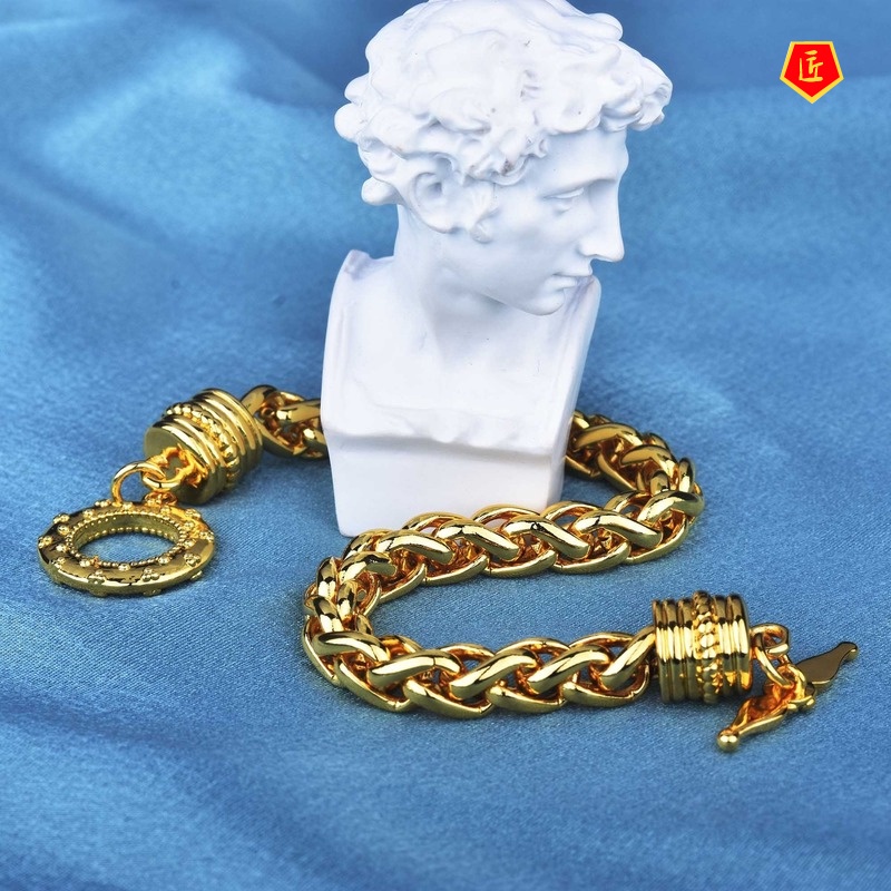 [Ready Stock]Vintage Creative Bracelet Hip Hop