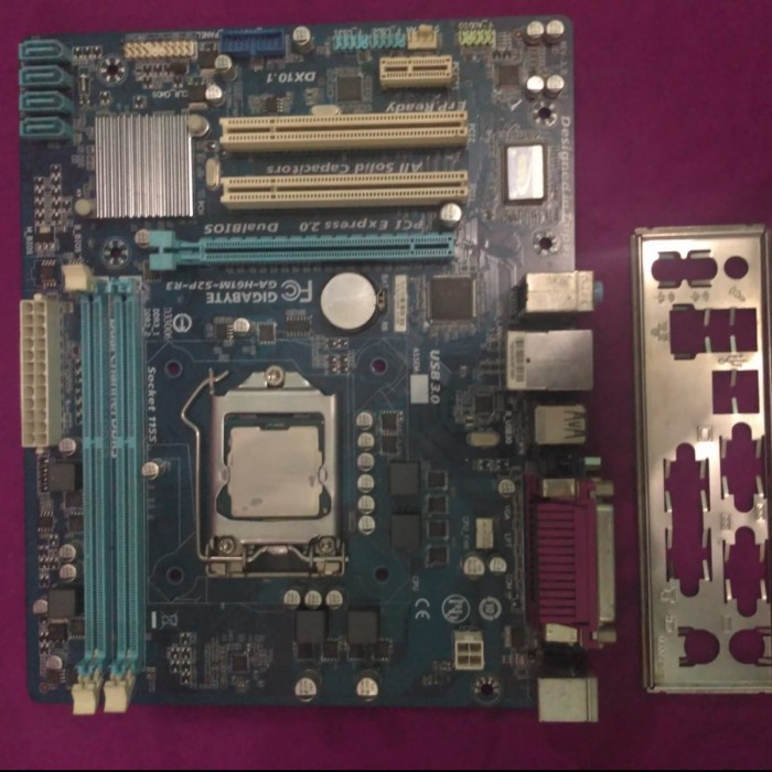 Paket Motherboard Gigabyte GA-H61M-S2P-R3+Procesor G2030