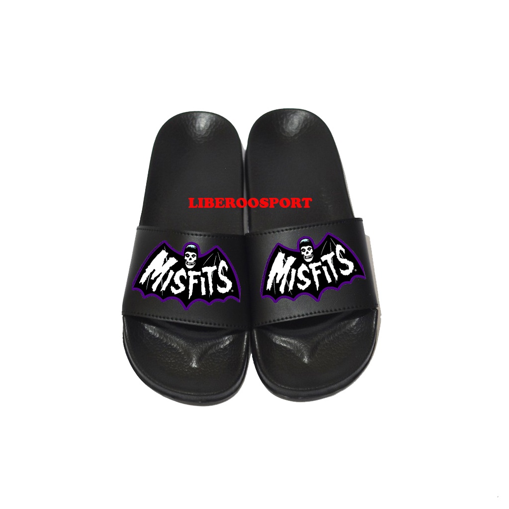 Sandal sendal slide slip on benassi | sandal radiohead misfits