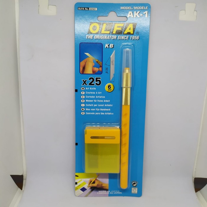 

Cutter AK-1 Art Knife With 25 Blades Olfa