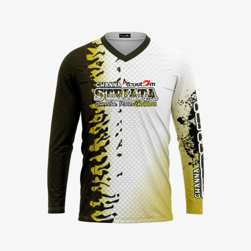 Jersey memancing /baju mancing motif ikan gabus by AP Custom
