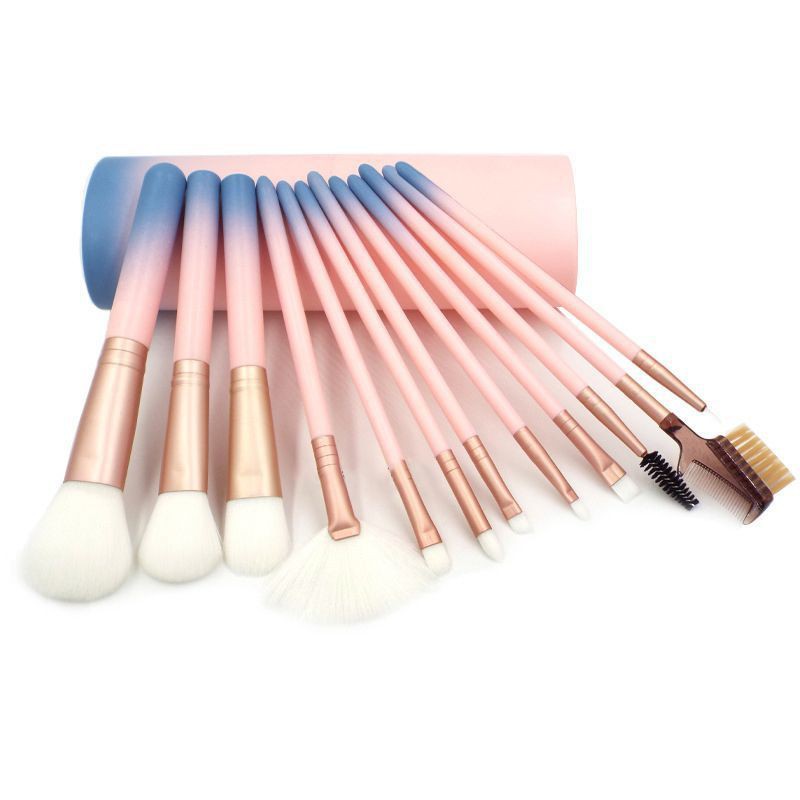 Biutte.co Brush Make Up 22 Set dengan Pouch - Pink