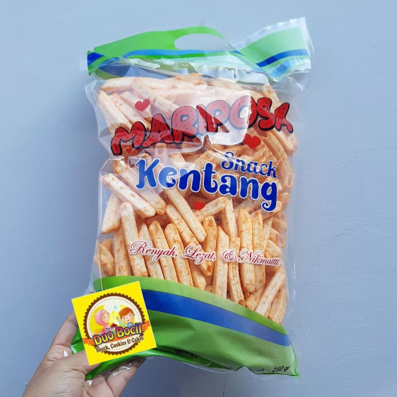 

Snack Kentang Balado Mariposa 250 Gram - Duo Bocil Snack