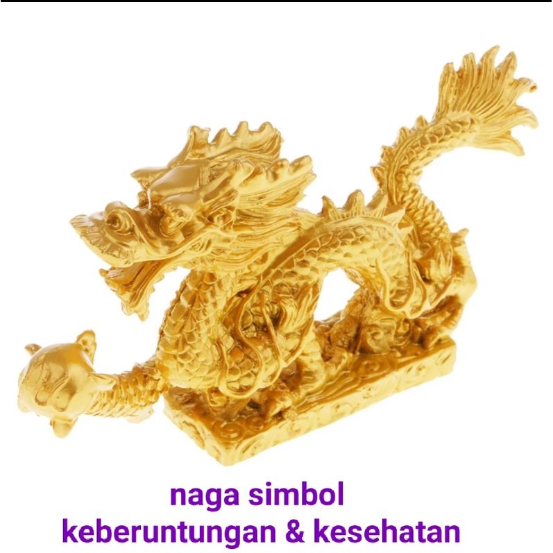 Ornamen Patung Naga Keberuntungan