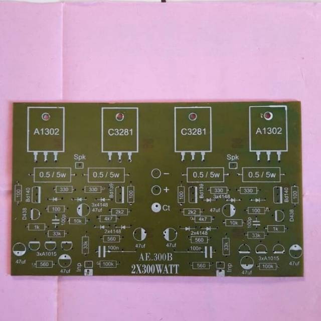 PCB POWER OCL 2X300 WATT