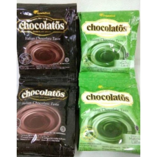 

chocolatos drink rasa coklat matcha renceng