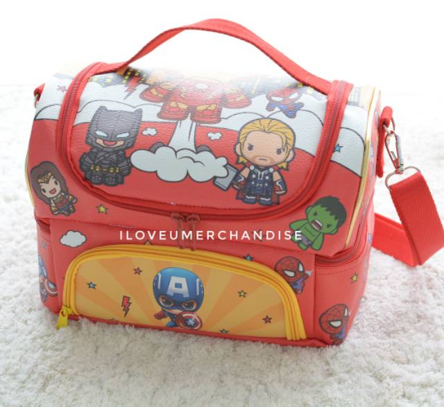 Lunch Bag model Double Decker Smiggle Tas Bekal anak bekel  lunchbag