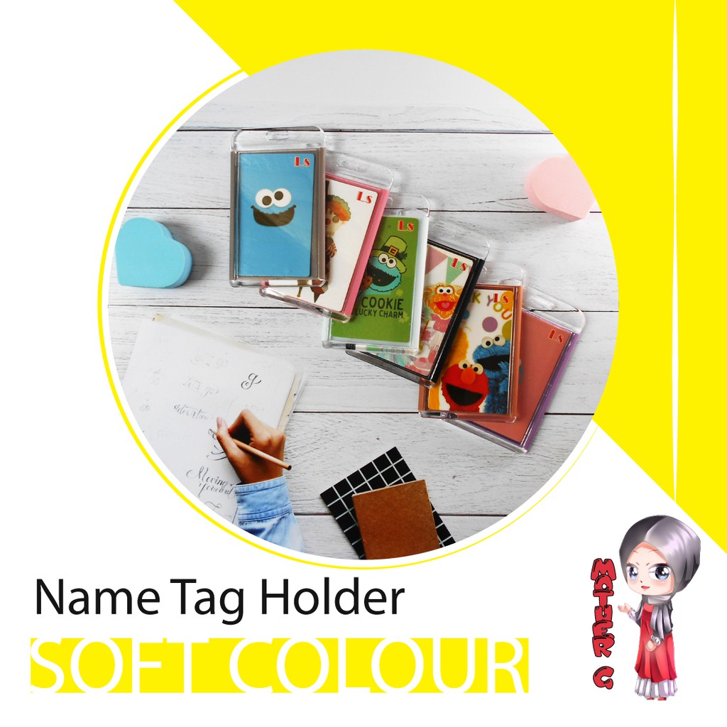 

Name Tag Holder SOFT COLOUR | Id Card Holder | Name Tag Id KUALITAS IMPORT - MOTHER G