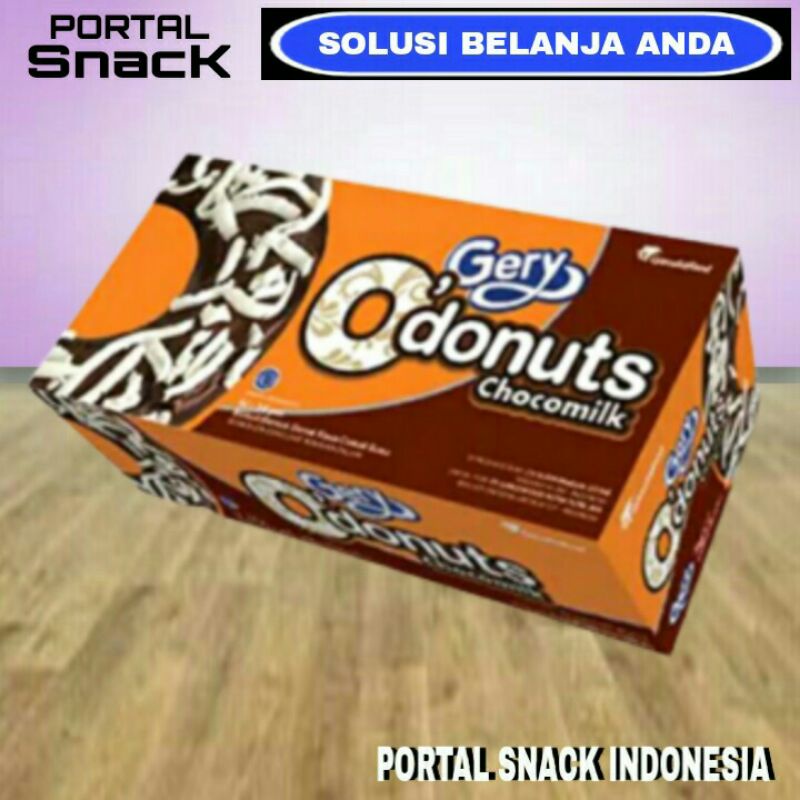 

O Donuts Gery 1 pack isi 24 pcs 8gr