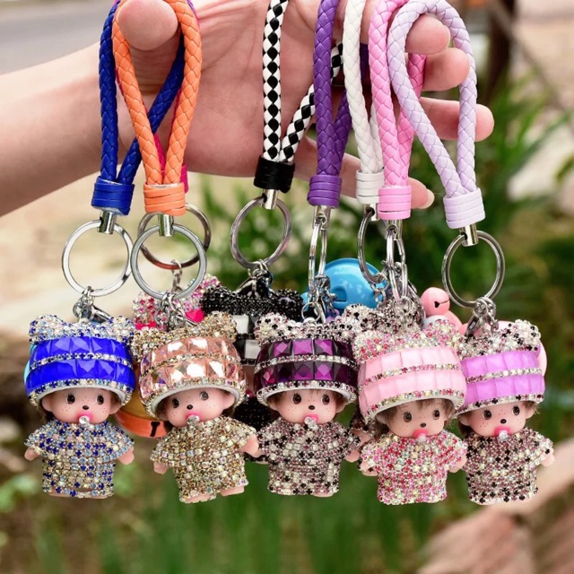 Cute OddDiamond Crystal Car Key Chain Female Bag Pendant Holiday Gift