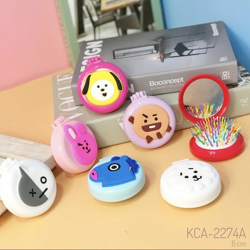 SISIR LIPAT BTS, SISIR BULAT BT21, SISIR +  CERMIN LIPAT COCOK UNTUK DIBAWA BAWA