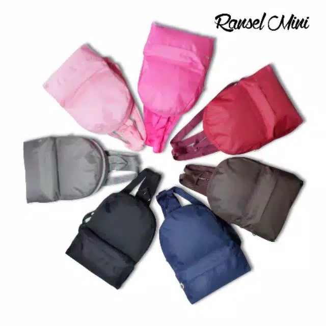 HARGA TERMURAH TAS RANSEL WANITA BACKPACK FASHION RANSEL MINI POLOS KUALITAS IMPORT HARGA LOKAL