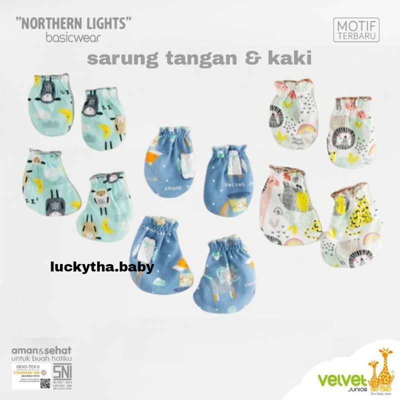 3set_ Velvet topi dan sarung tangan kaki Velvet junior terbaru motif brilian blue,savanna soul,-stk Sarung tangan &amp; kaki velvet junior  Northern lights / SARUNG TANGAN DAN KAKI/ SARUNG TANGAN BAYI