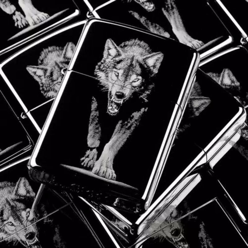 Korek ZIPPO BLACK ICE WOLF EKSLUSIF