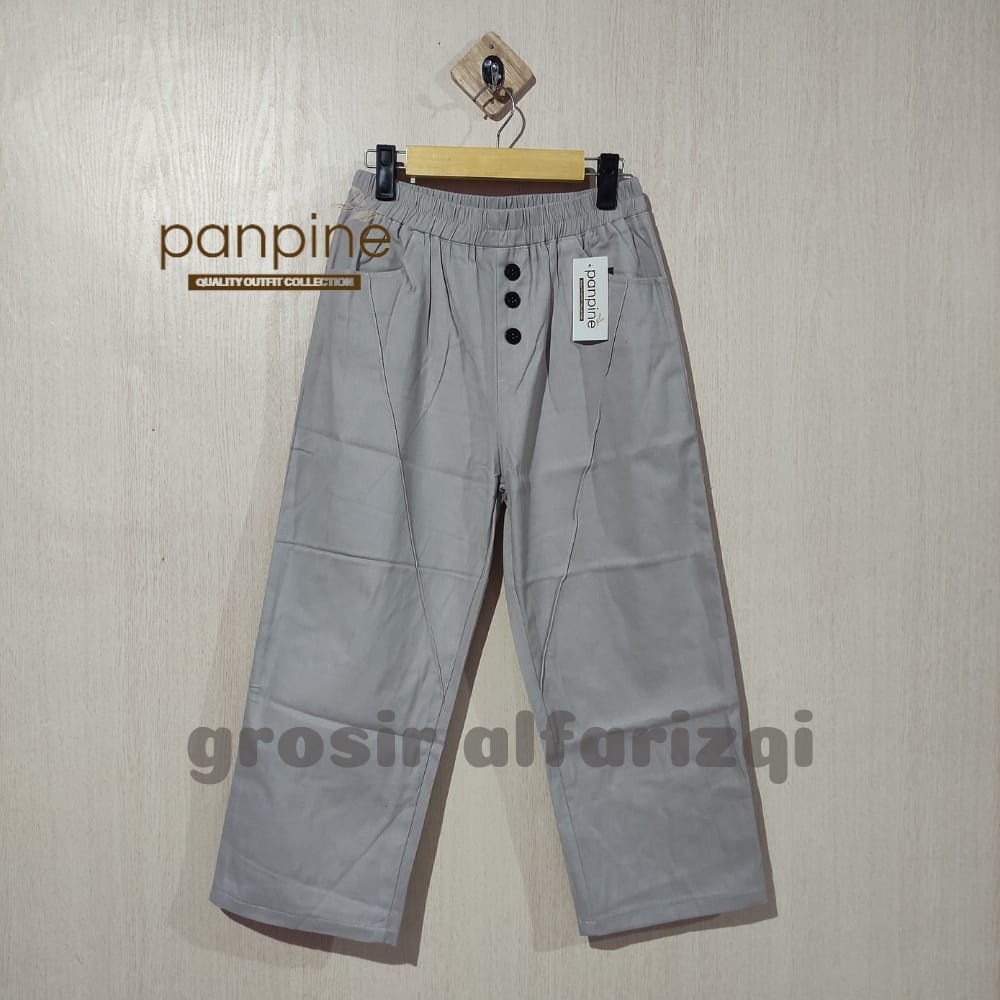 Erde Pants | Celana Panjang Wanita Erde Pants | Celana Korea Cewek Baggy Bahan Twill Stretch | Cerlana Kulot Wanita Twill