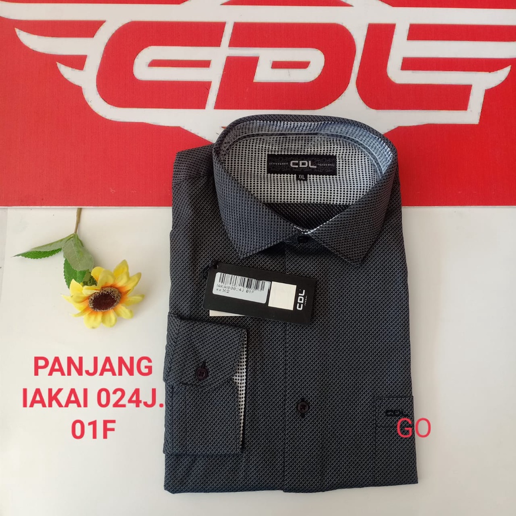 gof CDL (CARDINAL) KEMEJA FORMAL POLOS BINTIK SLIMFIT  Pakaian Pria Atasan Kemeja Hem Lengan Panjang Original KPJ